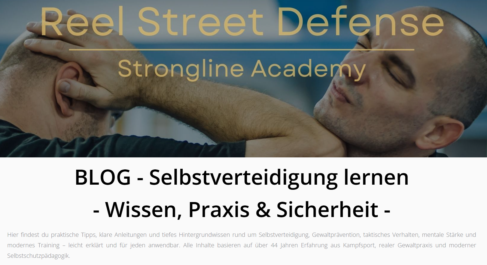 Blog Strongline Academy - Marcel Descy - Selbstverteidigung Blog Strongline Academy - Marcel Descy - Selbstverteidigung